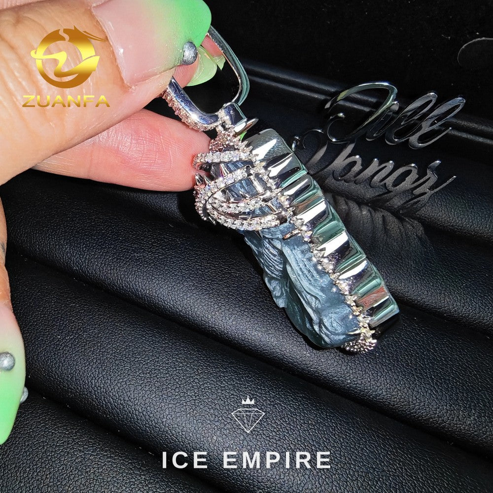 Iced Out 925 Silver Moissanite Pendant