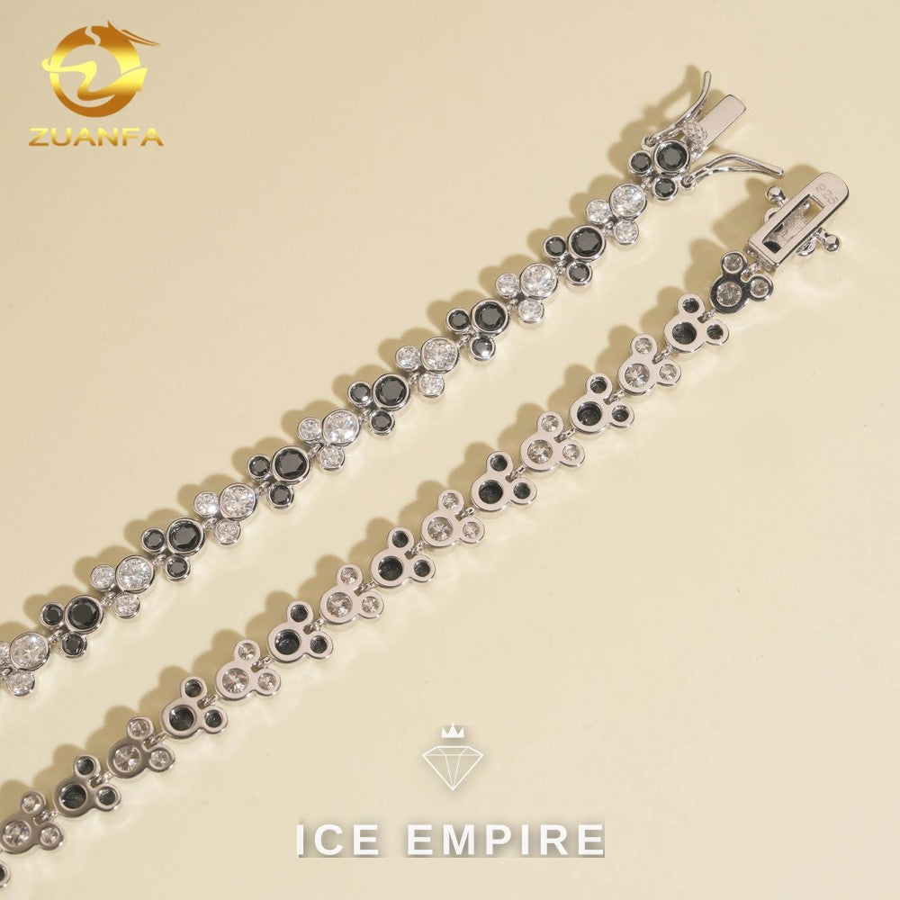 Iced Out 925 Silver Moissanite Bracelet