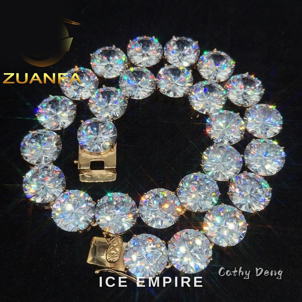 Iced Out 925 Silver Cuban Chain