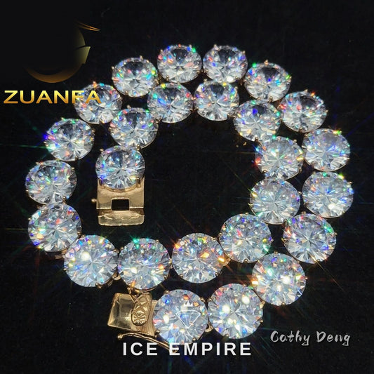 Iced Out 925 Silver Cuban Chain
