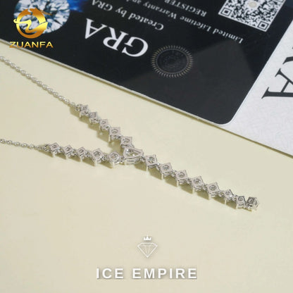 Iced Out Rose Gold Plated Moissanite Cuban Chain