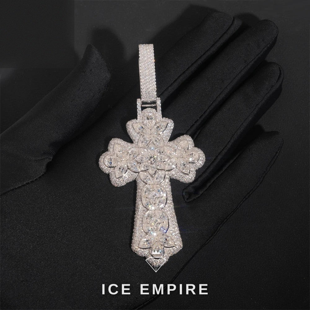 Iced Out Baguette Rose Gold Plated Cuban Chain