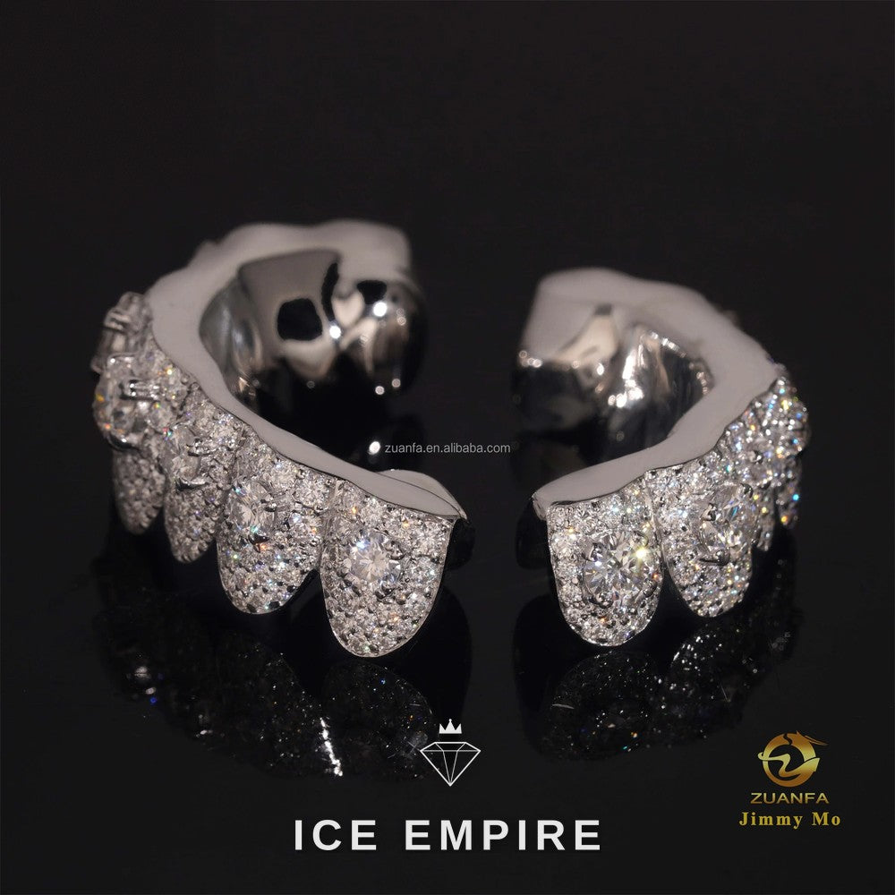 Iced Out Gold Plated Moissanite Grillz
