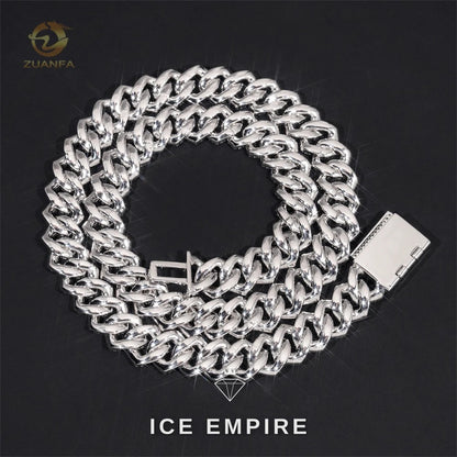 Iced Out Rose Gold Plated Moissanite Cuban Chain