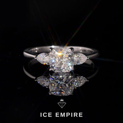 Iced Out Gold Plated Moissanite Wedding Band
