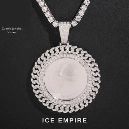 Iced Out Cross 925 Silver Moissanite Pendant
