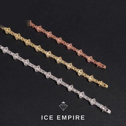Iced Out 925 Silver Moissanite Tennis Chain