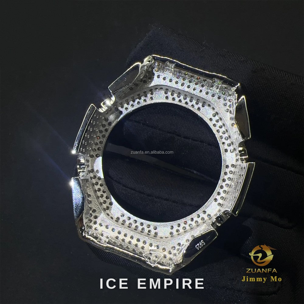 Iced Out 925 Silver Moissanite Watch
