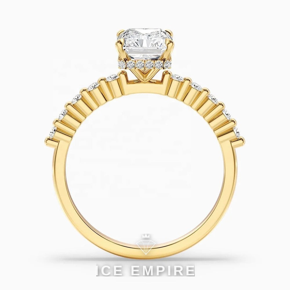 Iced Out Gold Plated Lab Grown Diamond Ring