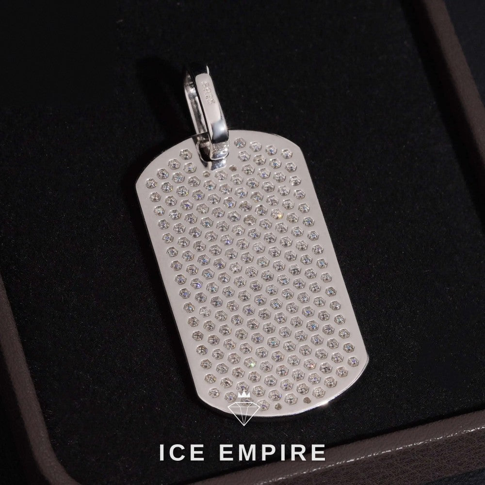 Iced Out Rose Gold Plated Moissanite Pendant