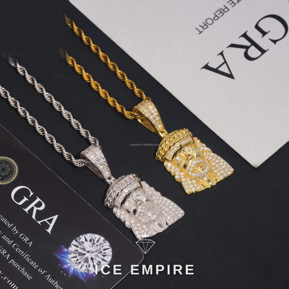 Iced Out 925 Silver Pendant
