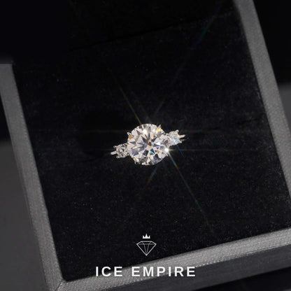 Iced Out Gold Plated Moissanite Wedding Band