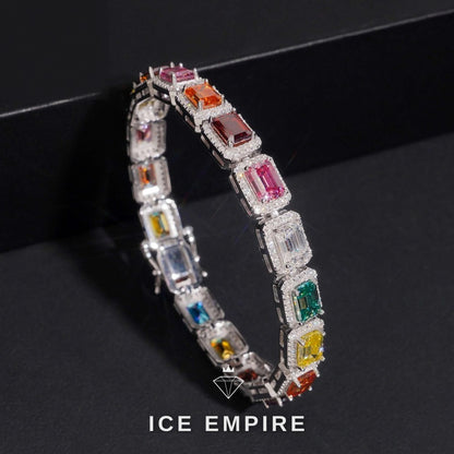 Iced Out Rose Gold Plated Moissanite Tennis Bracelet
