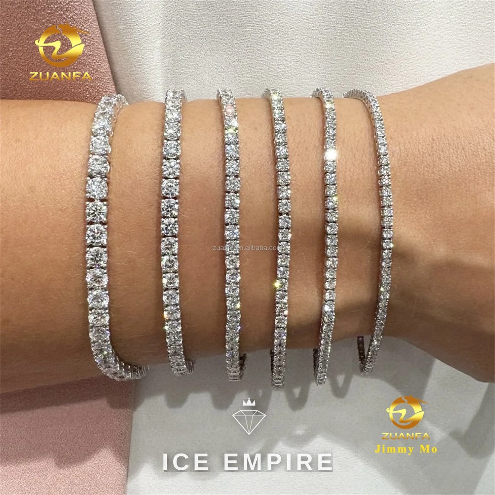 Iced Out Gold Plated Lab Grown Diamond Tennis Chain
