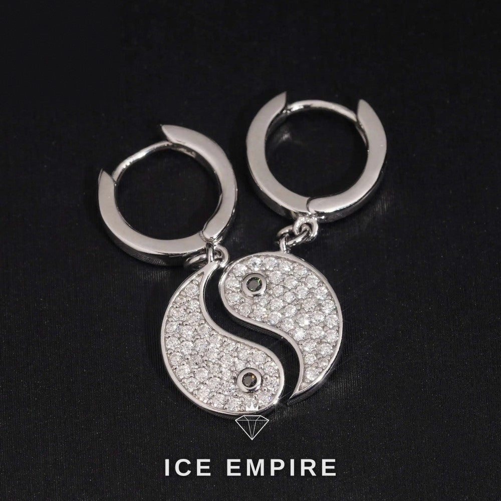 Iced Out 925 Silver Moissanite Earrings