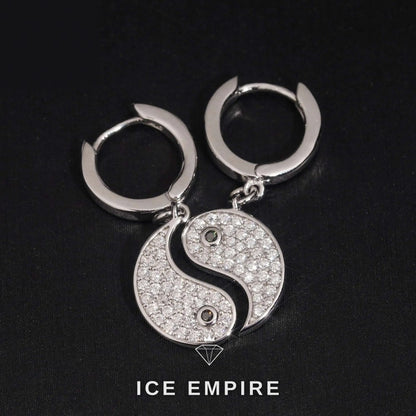 Iced Out 925 Silver Moissanite Earrings