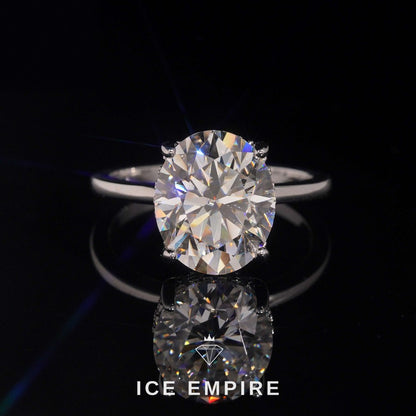 Iced Out 18K Gold Moissanite Wedding Band