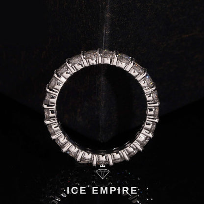 Iced Out 925 Silver Lab Grown Diamond Ring