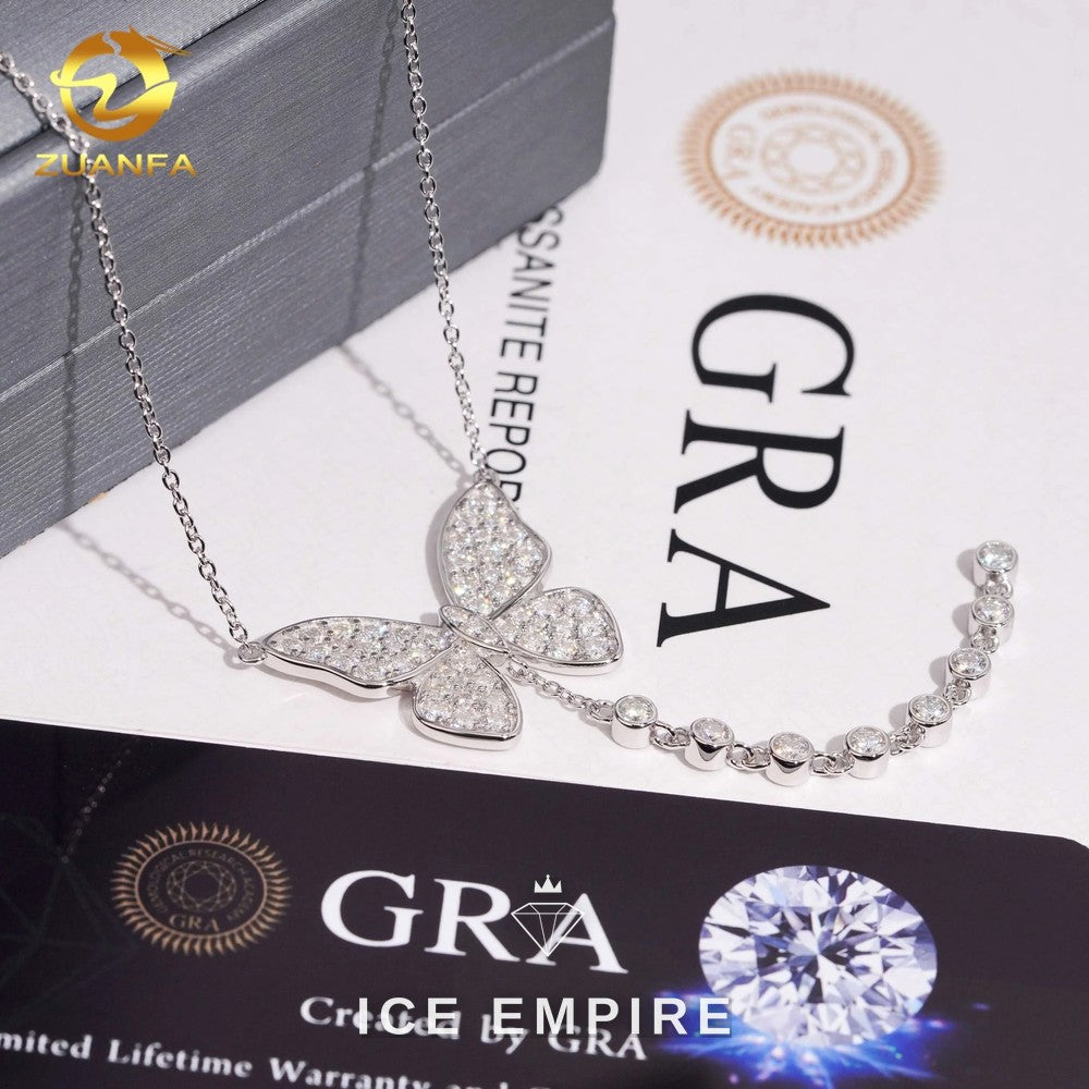 Iced Out Rose Gold Plated Moissanite Cuban Chain
