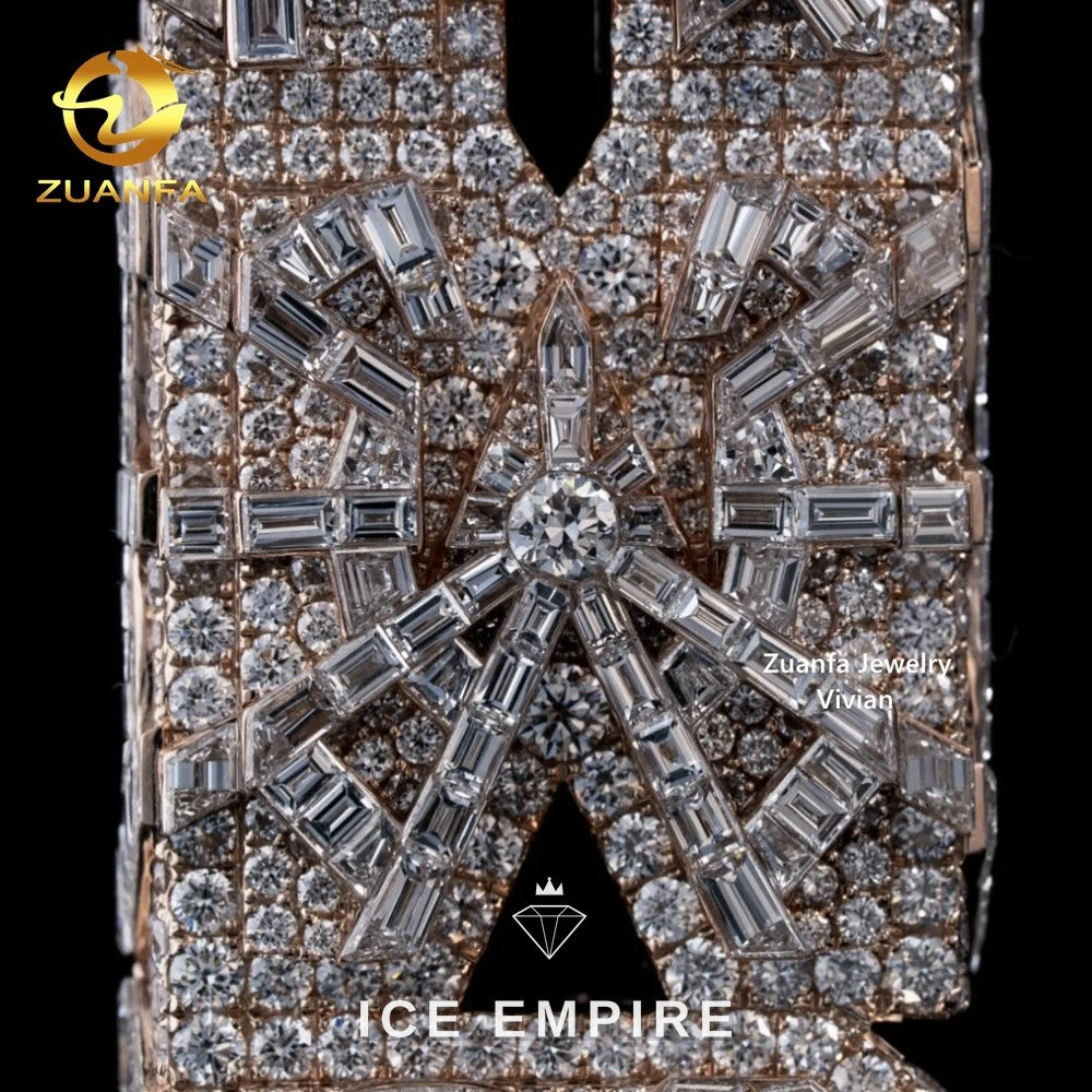 Iced Out 925 Silver Moissanite Pendant