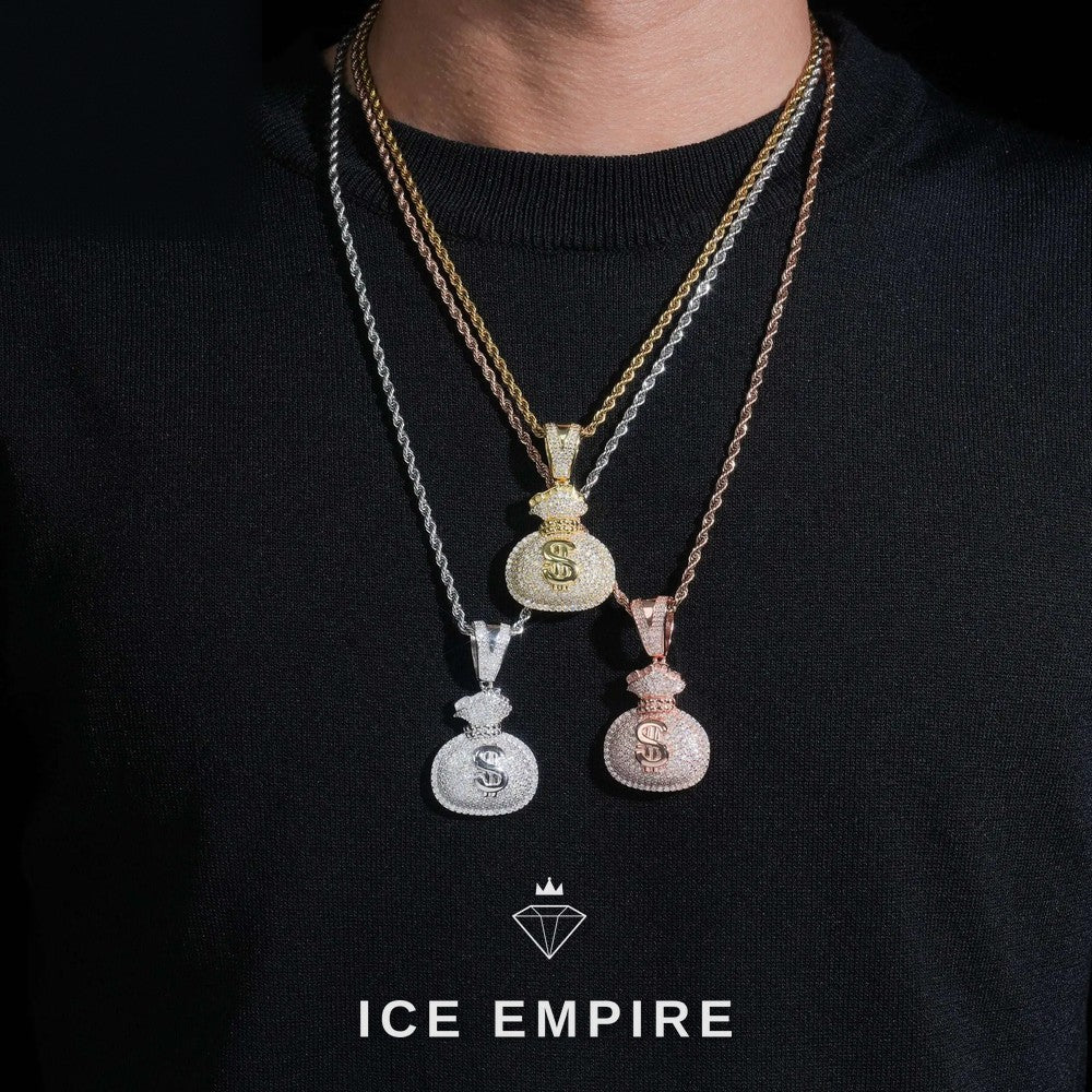 Iced Out 925 Silver Pendant