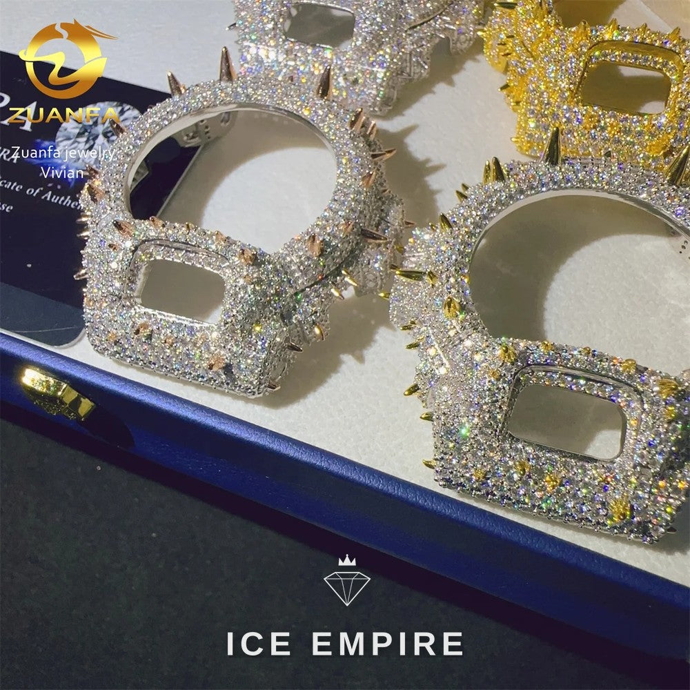 Iced Out 925 Silver Moissanite Watch