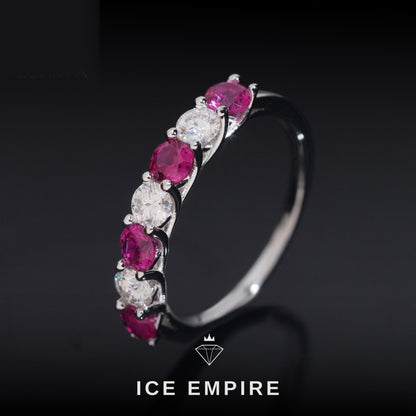 Iced Out 925 Silver Moissanite Ring