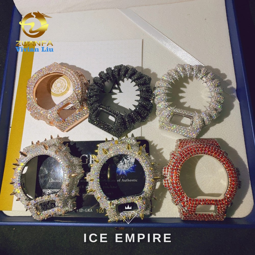 Iced Out 925 Silver Moissanite Watch
