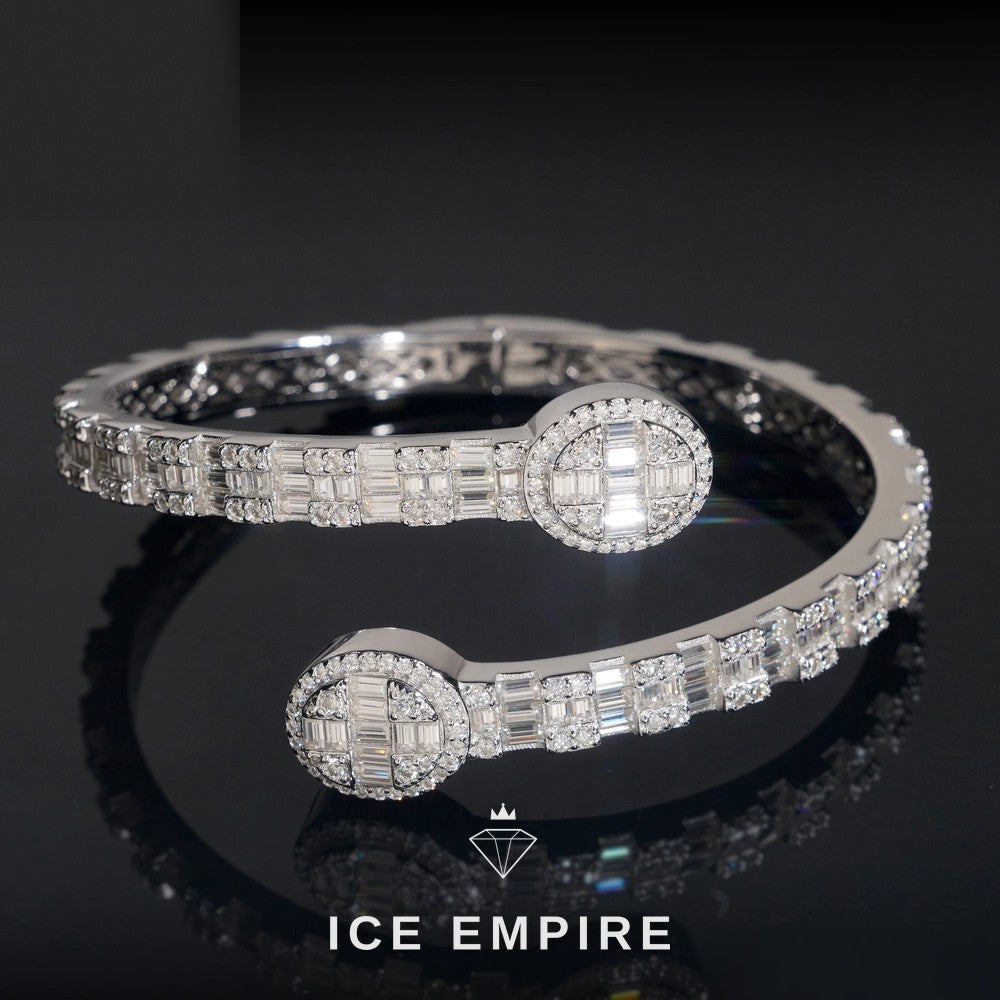 Iced Out Rose Gold Plated Moissanite Bracelet