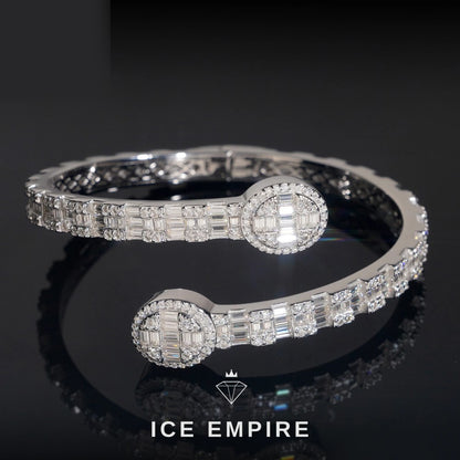 Iced Out Rose Gold Plated Moissanite Bracelet