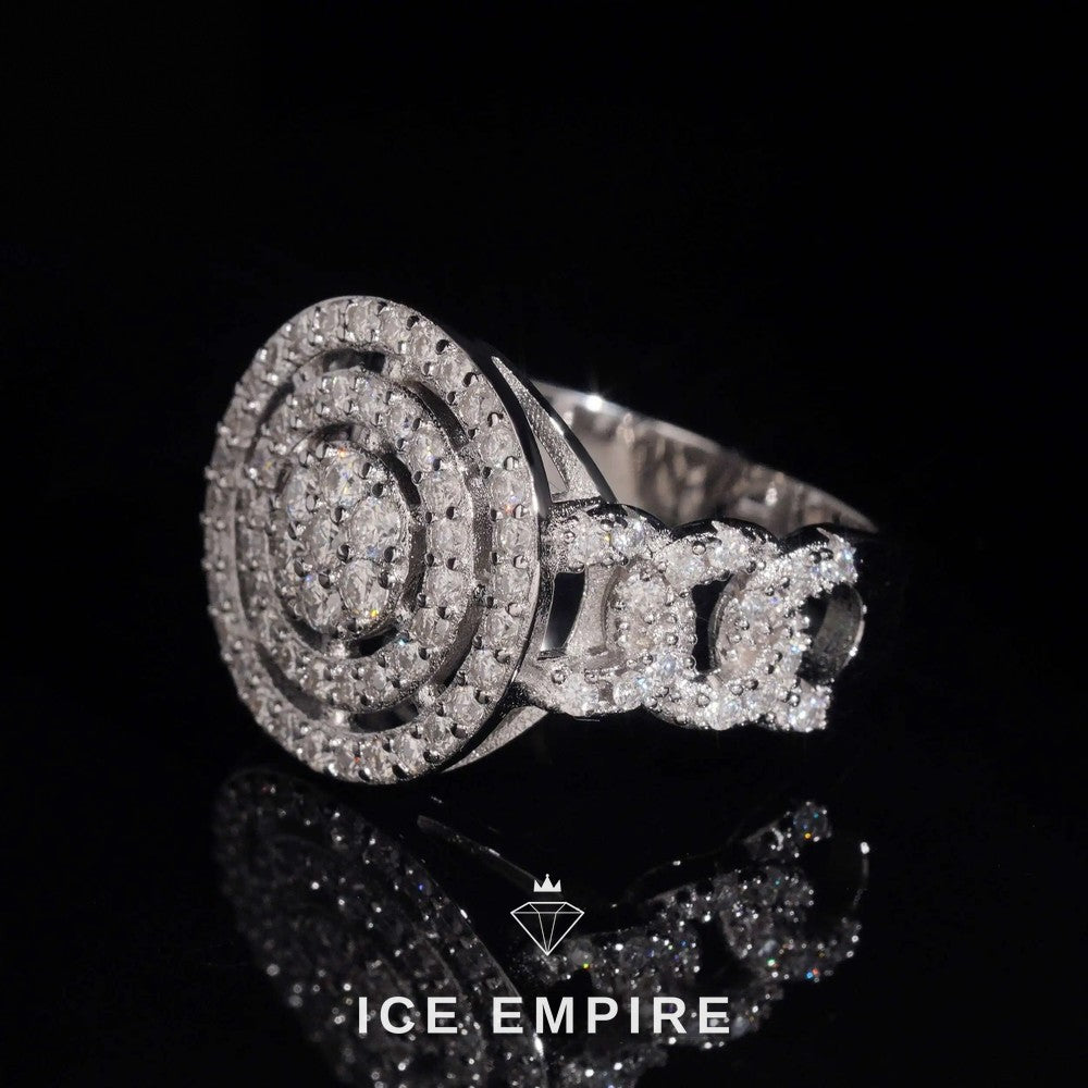 Iced Out Baguette 925 Silver Moissanite Ring