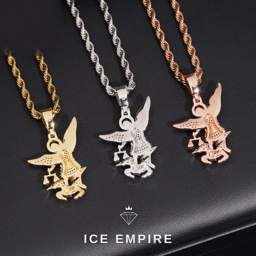 Iced Out 925 Silver Moissanite Pendant