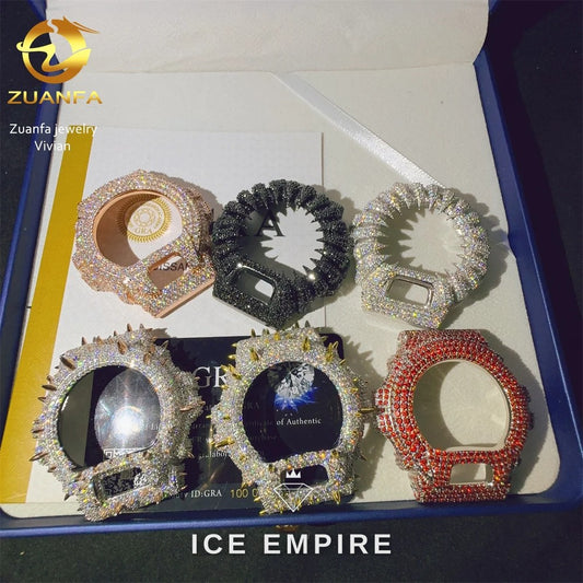 Iced Out 925 Silver Moissanite Watch
