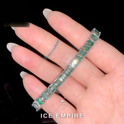 Iced Out Rose Gold Plated Moissanite Cuban Chain