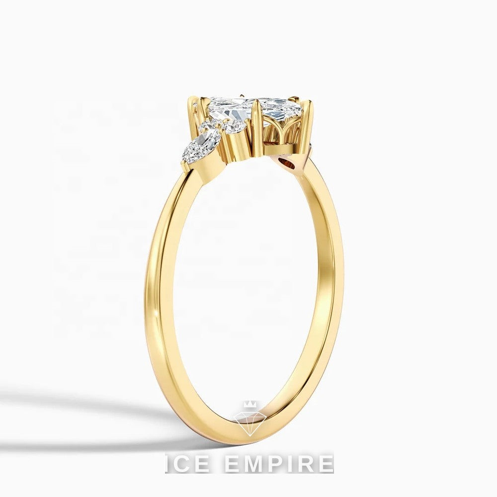 Iced Out 10K Gold Lab Grown Diamond Pendant