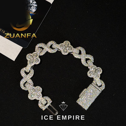 Iced Out Rose Gold Plated Moissanite Cuban Chain