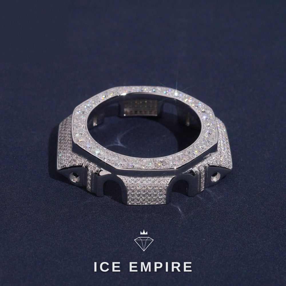 Iced Out 925 Silver Moissanite Watch