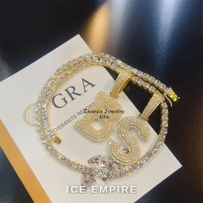 Iced Out 925 Silver Pendant