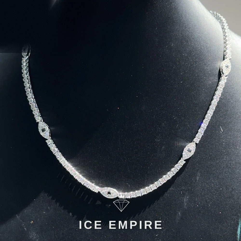 Iced Out Rose Gold Plated Moissanite Cuban Chain