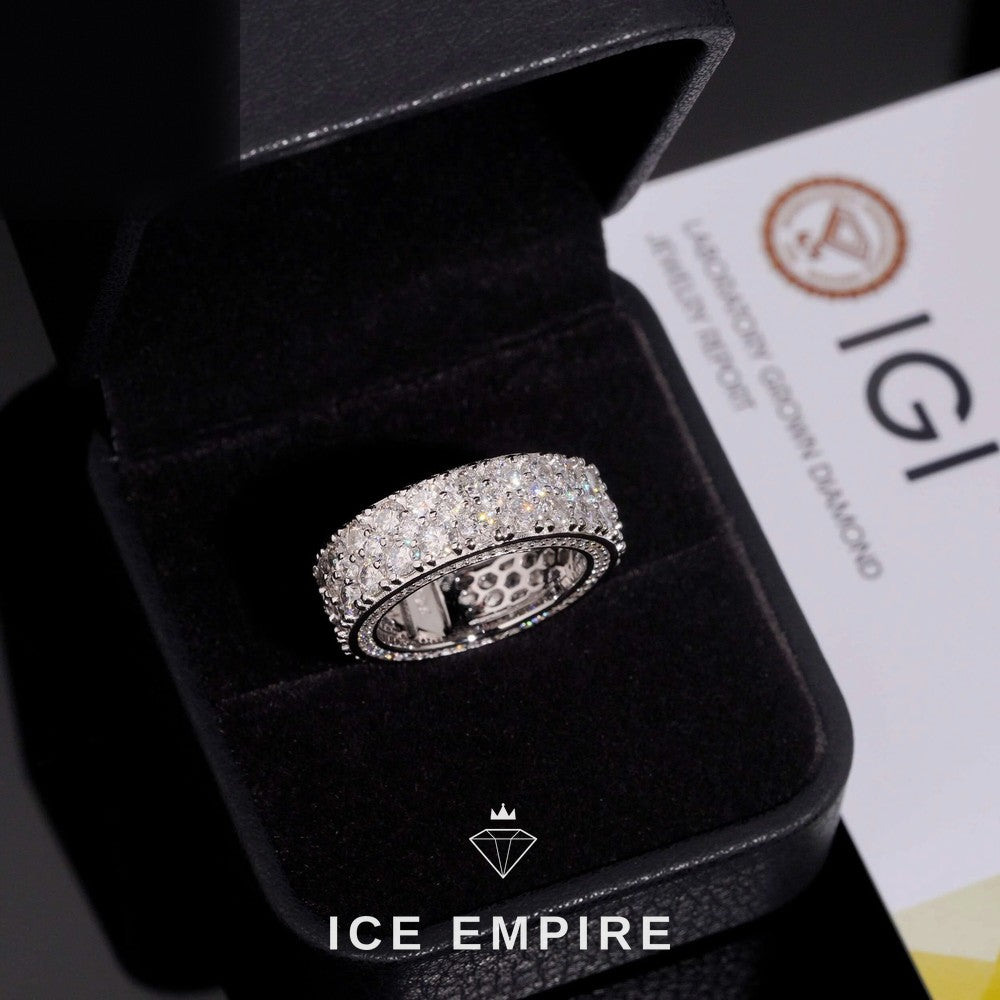 Iced Out Gold Plated Lab Grown Diamond Ring