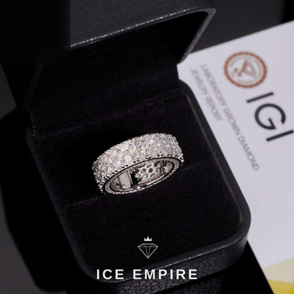 Iced Out Gold Plated Lab Grown Diamond Ring