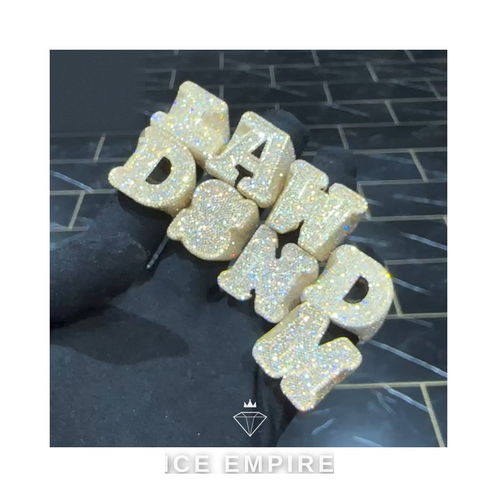 Iced Out 925 Silver Moissanite Ring
