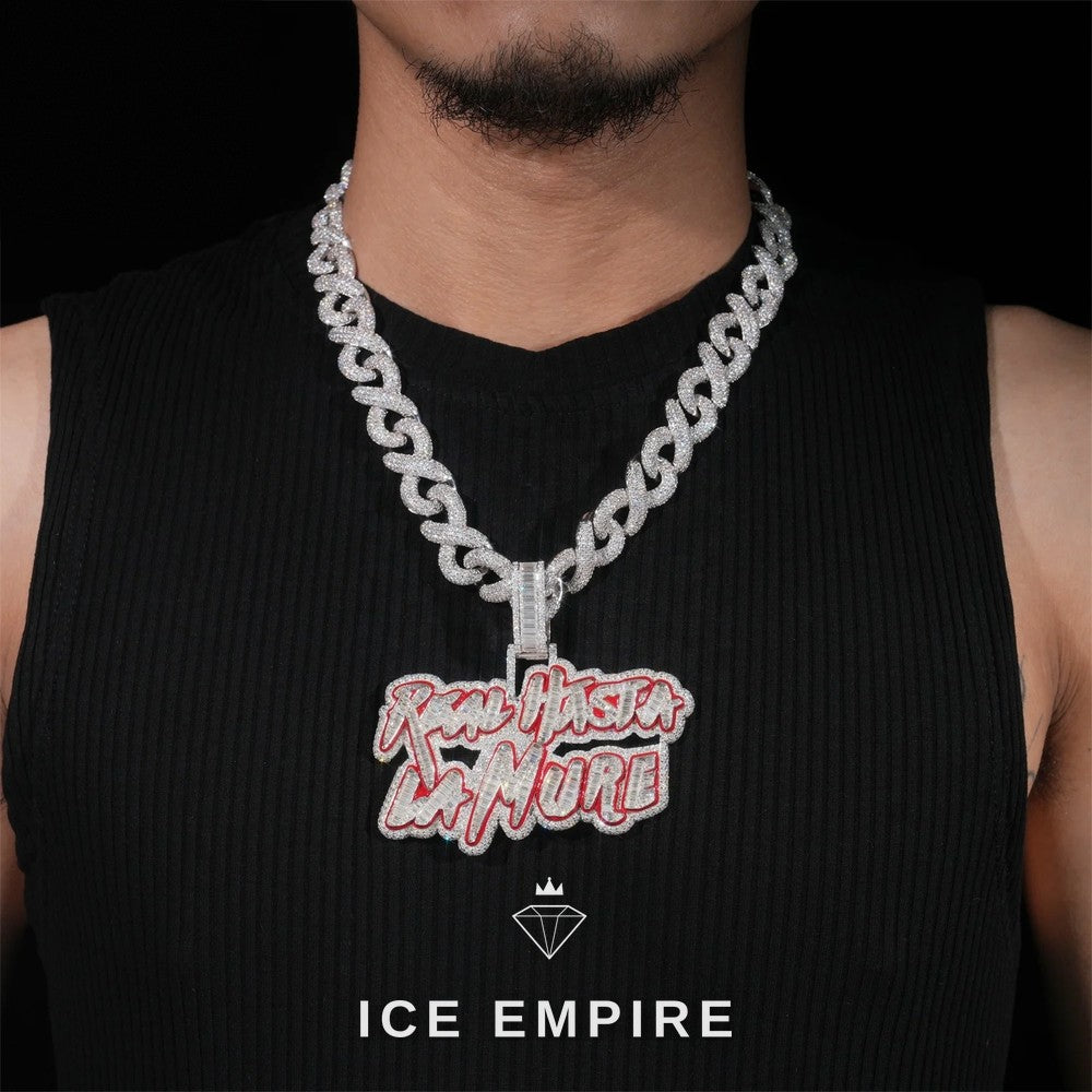 Iced Out 925 Silver Moissanite Pendant