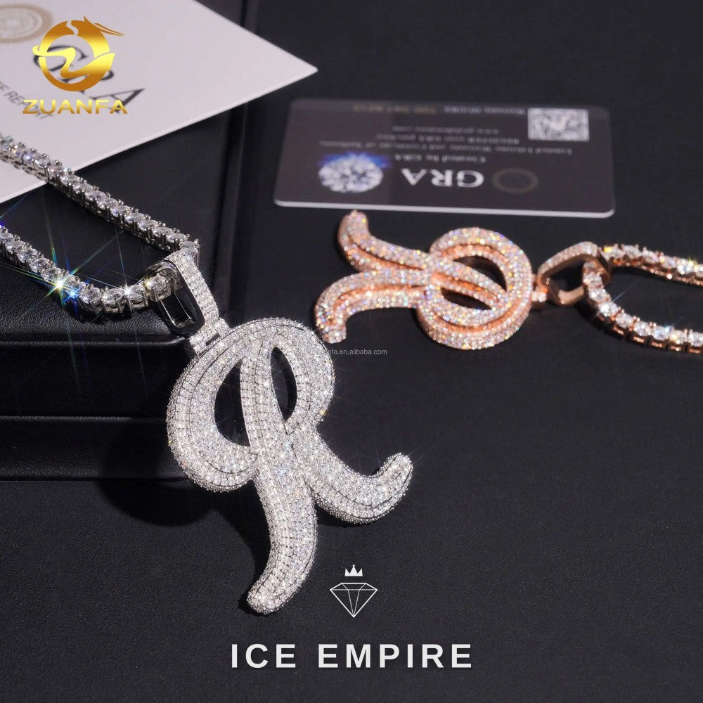 Iced Out 925 Silver Moissanite Pendant