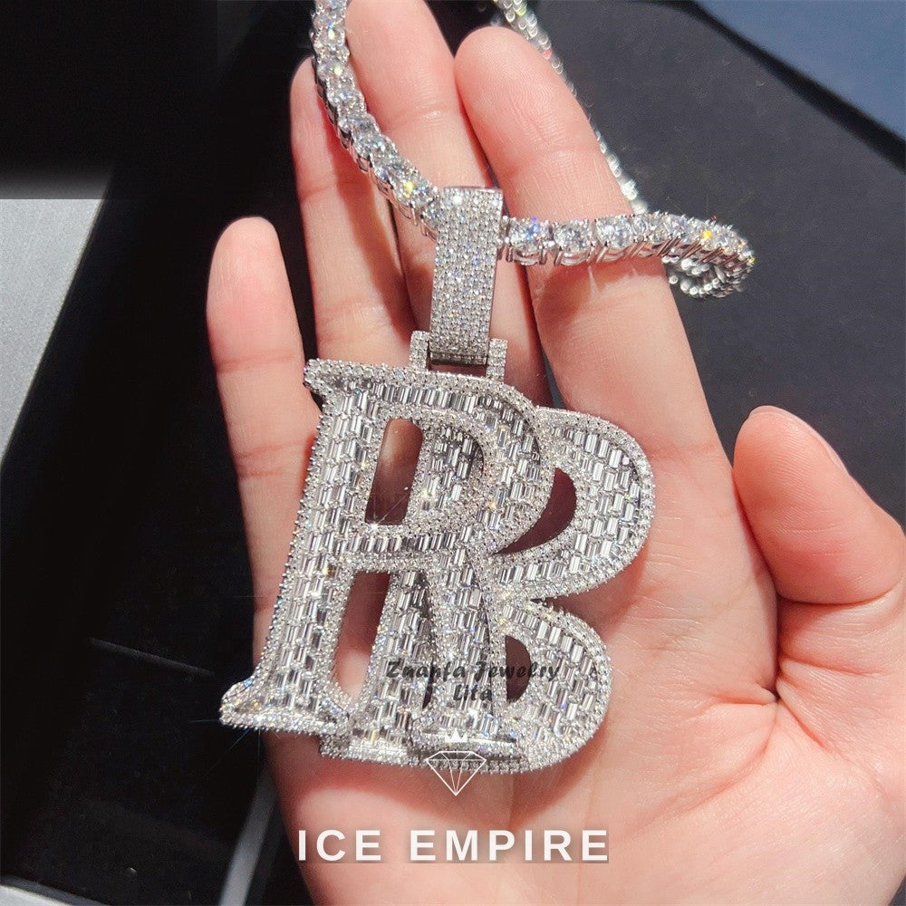 Iced Out 925 Silver Pendant
