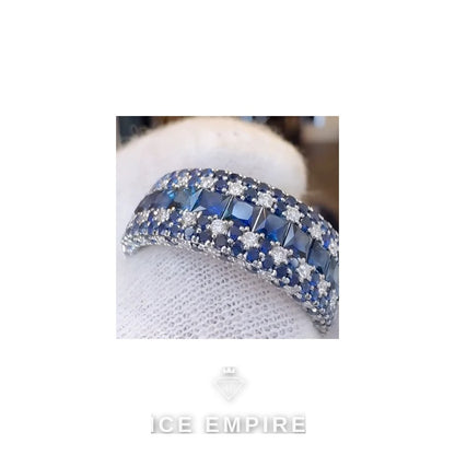 Iced Out 925 Silver Moissanite Cuban Chain