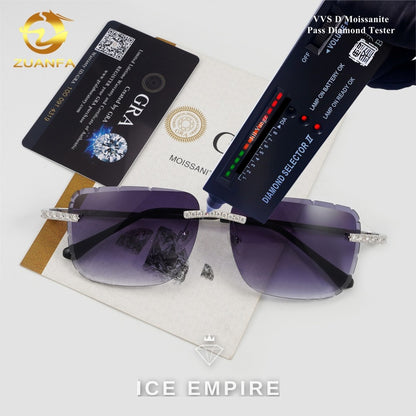 Iced Out 925 Silver Glasses