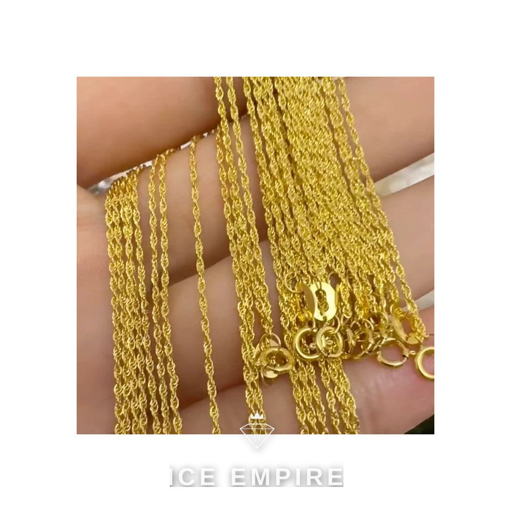 Iced Out Rose Gold Plated Cuban Chain