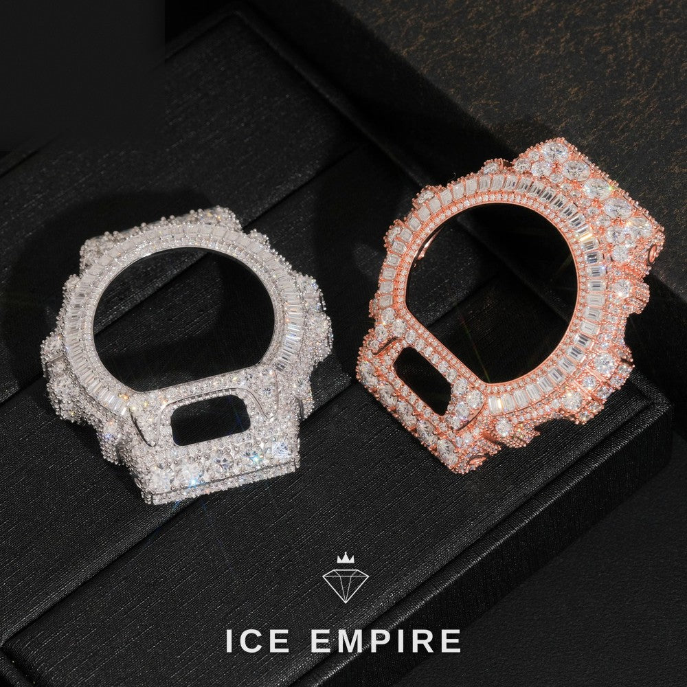 Iced Out Gold Plated Moissanite Watch