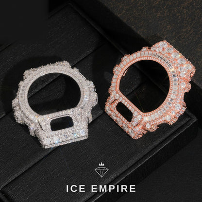 Iced Out Gold Plated Moissanite Watch